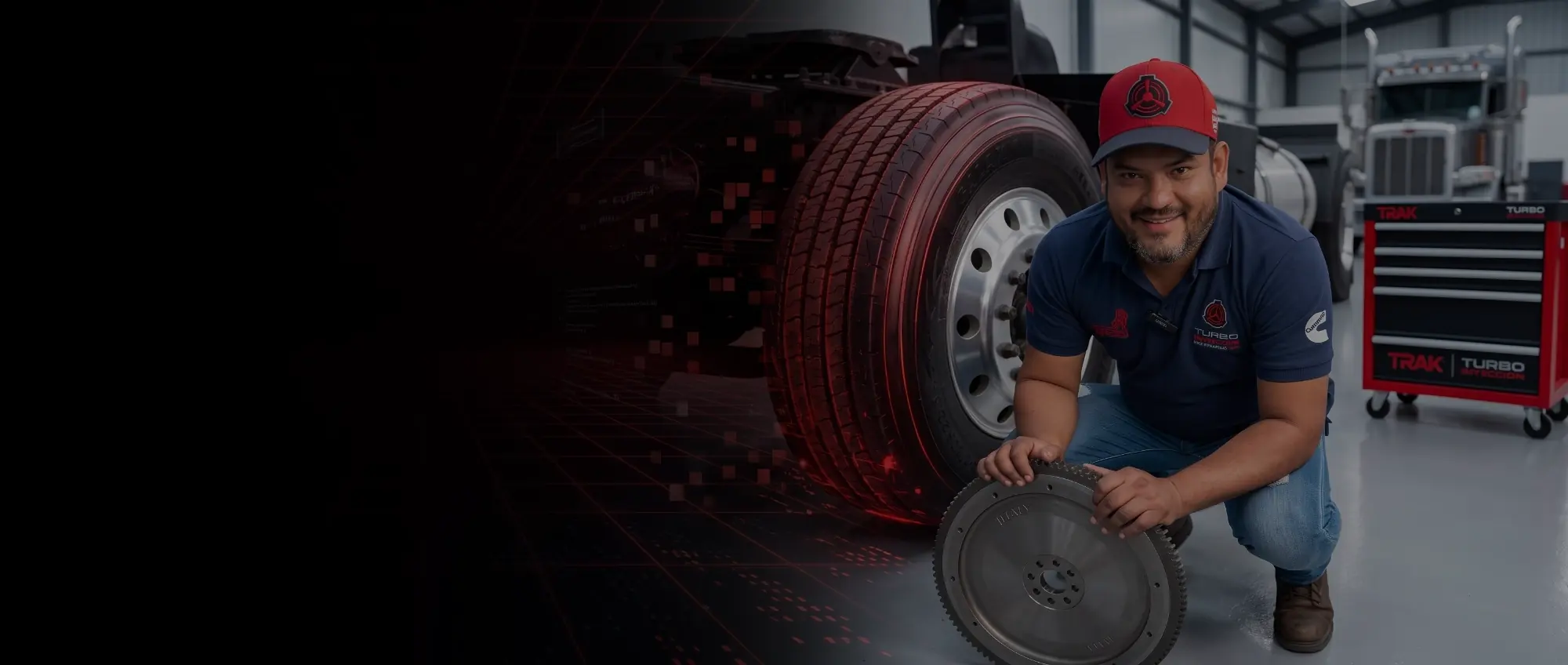 Ángel Lobo en el taller de Turbo Inyección Botardo